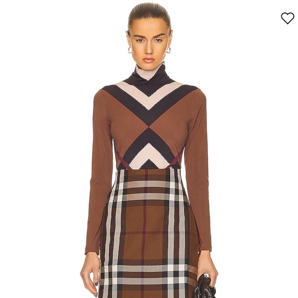 Burberry • Emery Top in Dark Brown Size Small